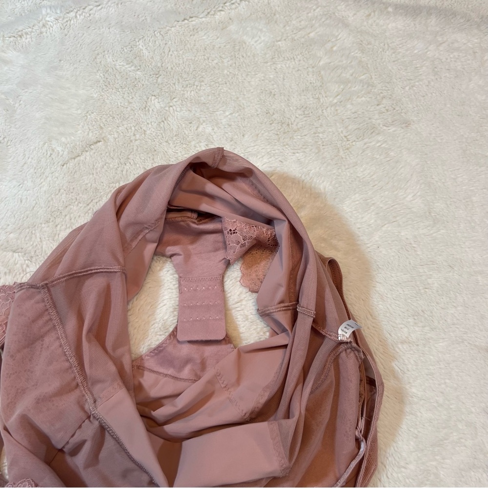 Red Hot Spanx Blush Nude Lace Panty Body Suit Size 2XL - Picture 9 of 13